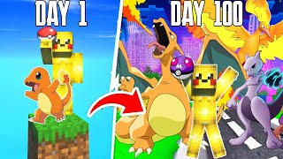 Surviving 100 Days In PIXELMON ONE BLOCK Pokemon In MINECRAFT [upl. by Bowyer]