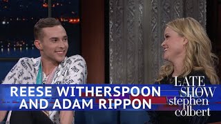 Reese Witherspoon Meets Her Olympic Hero Adam Rippon [upl. by Nired]