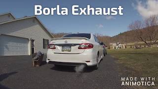 2013 Toyota Corolla Borla Exhaust [upl. by Aicenav934]