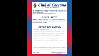 Comune di Ceccano  Consiglio Comunale del 07082024 [upl. by Lenard]