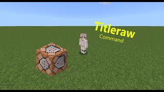 Titleraw Command  Minecraft Bedrock Command Tutorial [upl. by Ablasor]