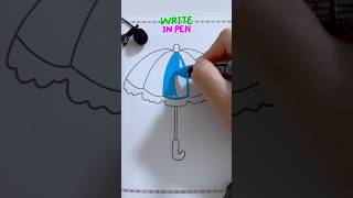 asmrMarker coloring umbrella practice relaxing asmr [upl. by Anitnuahs]