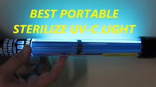 BEST Portable Sterilize UVC Light Germicidal UV Lamp Handheld Disinfection REVIEW [upl. by Noel]