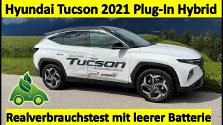 Hyundai Tucson PlugIn Hybrid  Realverbrauchstest mit leerer Batterie [upl. by Kevin574]