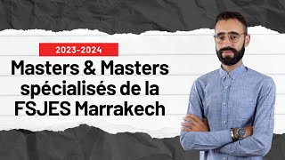 MASTER FSJES MARRAKECH 20202021 INSCRIPTION [upl. by Weig]