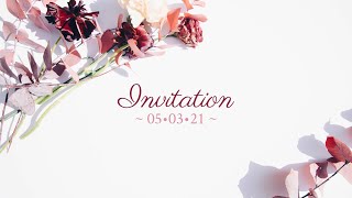 Wedding Invitation Video Template Editable [upl. by Tanah]