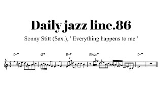 Daily jazz line 86  PDF file amp backing track [upl. by Buyse]