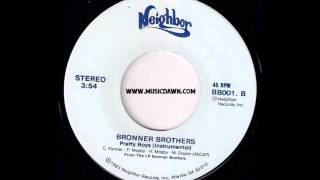 Bronner Brothers  Pretty Boys Instrumental  Neighbor Records  1983 Boogie Funk 45 [upl. by Lundell]