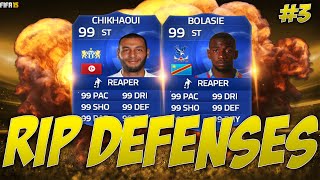 FIFA 15 RIP DEFENSES  CHIKHAOUI amp BOLASIE THE 5 SKILLERS  Most Overpowered Attacks Ultimate Team [upl. by Vick]