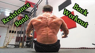 Intense 5 Minute Resistance Band Back Workout [upl. by Ecneret]