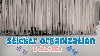 Character Sticker Organization  Destash ✨ [upl. by Sad879]