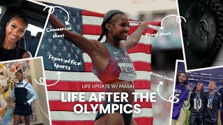 MASAI RUSSELL LIFE AFTER WINNING THE OLYMPICS  travel house hunting last meet etc [upl. by Nareik]