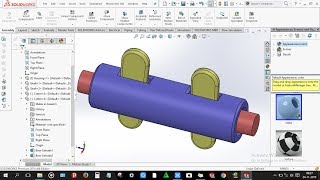 How to design combined sleeve and cotter joint in solidworks [upl. by Alodee56]