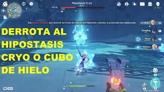 COMO DERROTAR A HIPOSTASIS CRYO FÁCIL y RÁPIDO EQUIPO F2P FREE TO PLAY GENSHIN IMPACT ESPAÑOL ETER [upl. by Varick]