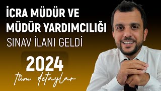 İcra Müdür ve Müdür Yardımcılığı Sınav Duyurusu  BAŞVURU KOŞULLARI  ÖNEMLİ icra hukuk adalet [upl. by Welch708]