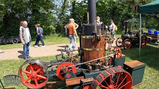 23  Castle Combe Steam Rally Part 1 Towing an engine to the arena and a fab Aveling Roller [upl. by Guendolen634]