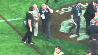 NRL GF Macca rings the bell and the crowd go off then the game starts [upl. by Laris]