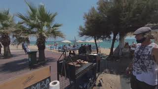 Beach of Badalona Spain 2021 vr180 stereoscopic 3d [upl. by Baudoin]