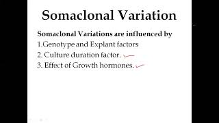 Somaclonal Variation [upl. by Adekahs]