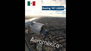 Aeroméxico quotSkyteamquot Boeing 767200ER aterrizando en Mexico MEX [upl. by Devondra]