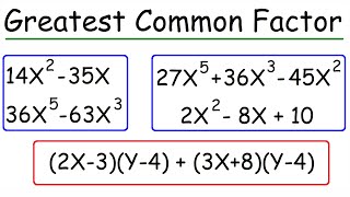 How To Factor The Greatest Common Factor In a Polynomial  Algebra [upl. by Felecia]