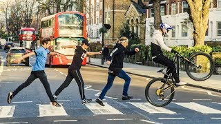 Bike Parkour Race through London and Paris [upl. by Coppock]