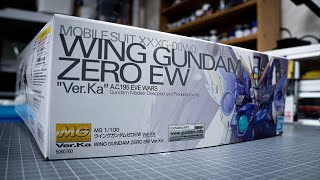 Gunpla건프라★VerKa★ MG WING GUNDAM ZERO EW UNBOXING [upl. by Any]