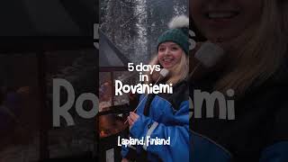 A PERFECT 5 day Rovaniemi Lapland Finland Winter itinerary Link in caption [upl. by Nairahcaz]