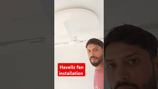 Havells fan installation electrical [upl. by Beaufert486]