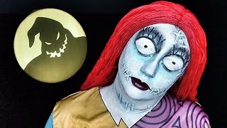 SALLY Nightmare Before Christmas MAKEUP TUTORIAL SepTIMber 2014 [upl. by Olnee]