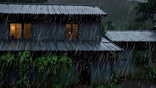 Rain Sounds For Sleeping  Beat Insomnia to Deep Sleep with Mighty Tropical Storm  ASMR [upl. by Ellekim694]