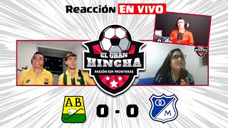 Reacciones EN VIVO🟡🟢 Bucaramanga 0 vs 🔵⚪Millonarios 0  Liga Betplay 2024 I [upl. by Lamori]