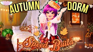 Building a COZY AUTUMN DORM☕🍁【SPEED BUILD】and Room Tour  Royale High Campus 3 [upl. by Eneri]