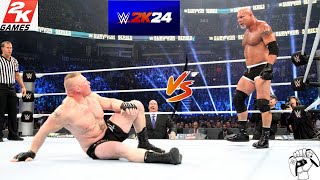 The goldberg vs the brock lesnar great fight of the year [upl. by Asial]