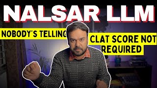 NALSAR LLM nobodys telling you  No CLAT PG score required [upl. by Yuk]