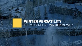 Winter Versatility With The Walker Mower YouTube [upl. by Yadnil]