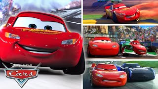 Lightning McQueens Most Competitive Moments  Pixar Cars [upl. by Arriec]