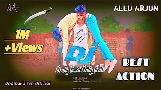 Dj Action movie Allu Arjun New movie Scene South Movie Dhamaka Ten Official [upl. by Faulkner]