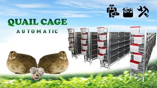 QUAIL CAGE AUTOMATIC  MANUFACTURING PROCESS  ADHAM FARM EQUIPMENT DUBAI [upl. by Lagas]