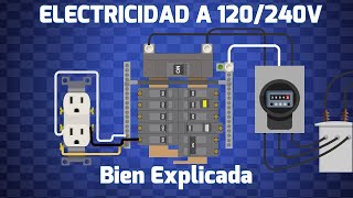 Como funciona la Electricidad en 120V y 240 Voltios  Bien explicada [upl. by Trebornhoj223]