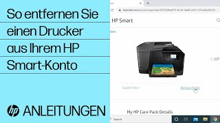 So entfernen Sie einen Drucker aus Ihrem HP SmartKonto  HP Webanwendung  HP Support [upl. by Hazel]