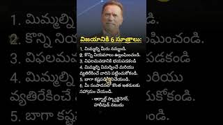 విజయానికి 6 సూత్రాలు by Arnold Schwarzenegger shorts trending arnoldschwarzenegger [upl. by Yl]