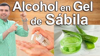 COMO HACER ALCOHOL EN GEL CASERO DE SABILA  Desinfectante y Antiséptico 100 Natural y Efectivo [upl. by Renell]