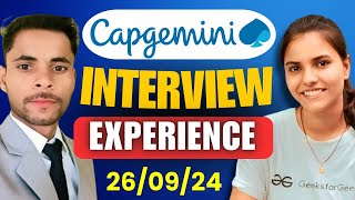 Capgemini Latest Interview Experience  SELECTED  Interview Question for Capgemini capgemini job [upl. by Atinram]