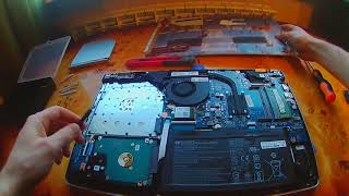 HP Pavilion 15 cc005na i37100u intel 620 disassembly part 1 Bottom base removing [upl. by Negyam]