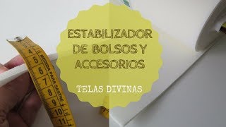 ESTABILIZADOR DE BOLSOS ACCESORIOS Y COMPLEMENTOS ⭐⭐⭐⭐⭐ [upl. by Ayatnohs240]