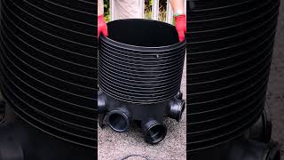 How to Install an Inspection Chamber and Risers  Underground Drainage SHORT [upl. by Andrea]