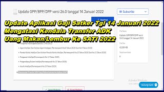 Cara Mengatasi Kendala Transfer ADK Uang Makanlembur Ke Sakti dgn Update GPP tgl 14 Januari 2022 [upl. by Tor]