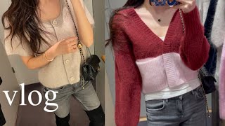 vlog 코스 COS 신상 하울 자라 ZARA 숏패딩 언박싱 삼성 갤럭시북 플렉스2 언박싱 테라스룸 청담 꼬르소꼬모 명란오일파스타 곶감버터말이 만들기 [upl. by Hazrit]