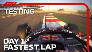 Max Verstappens Fastest Lap  Day 1  F1 PreSeason Testing 2024 [upl. by Eikcir]